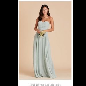 Birdy Grey Grace Convertible Dress Sage Green Sm